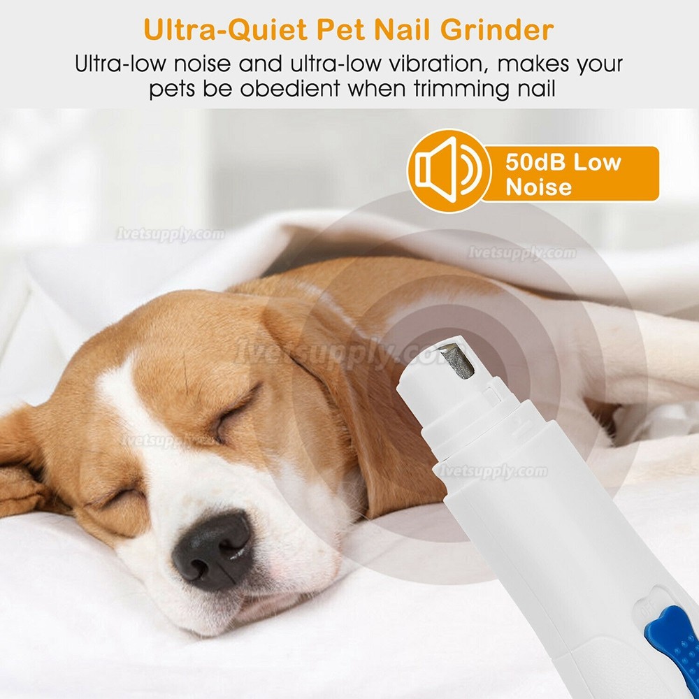 Electric Dog Pet Nail Grinder Cat Nail Claw Paw Toe Clipper Trimmer Grooming Kit